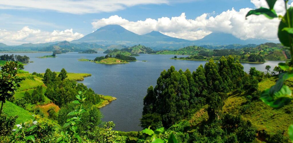 Jezera v národním parku Lake Mburo